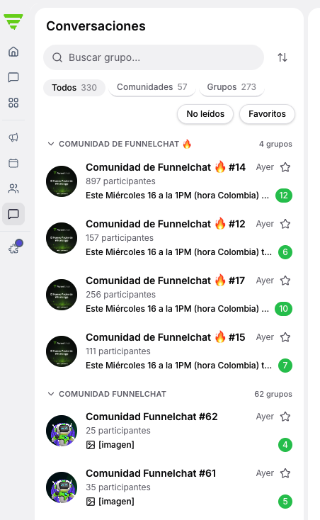 Chat de grupos
